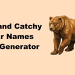 Cool and Catchy Bear Names with Generator