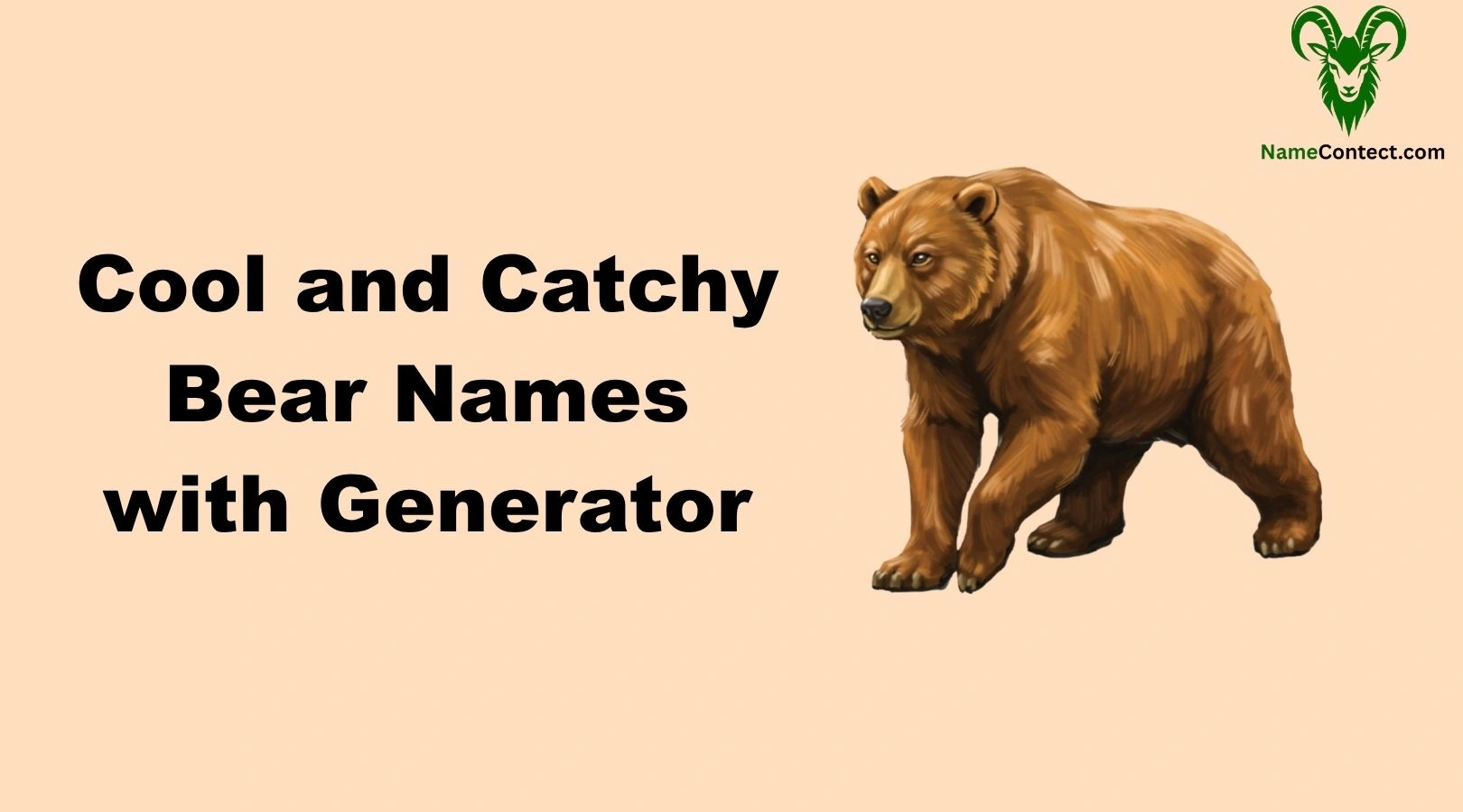 Cool and Catchy Bear Names with Generator
