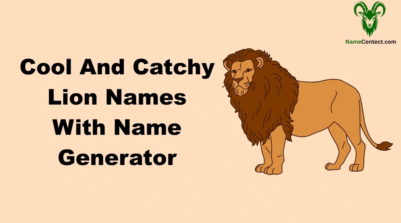 Cool And Catchy Lion Names With Name Generator
