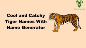Cool and Catchy Tiger Names With Name Generator