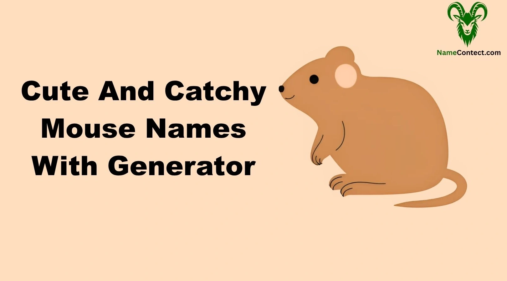 Cute And Catchy Mouse Names With Generator