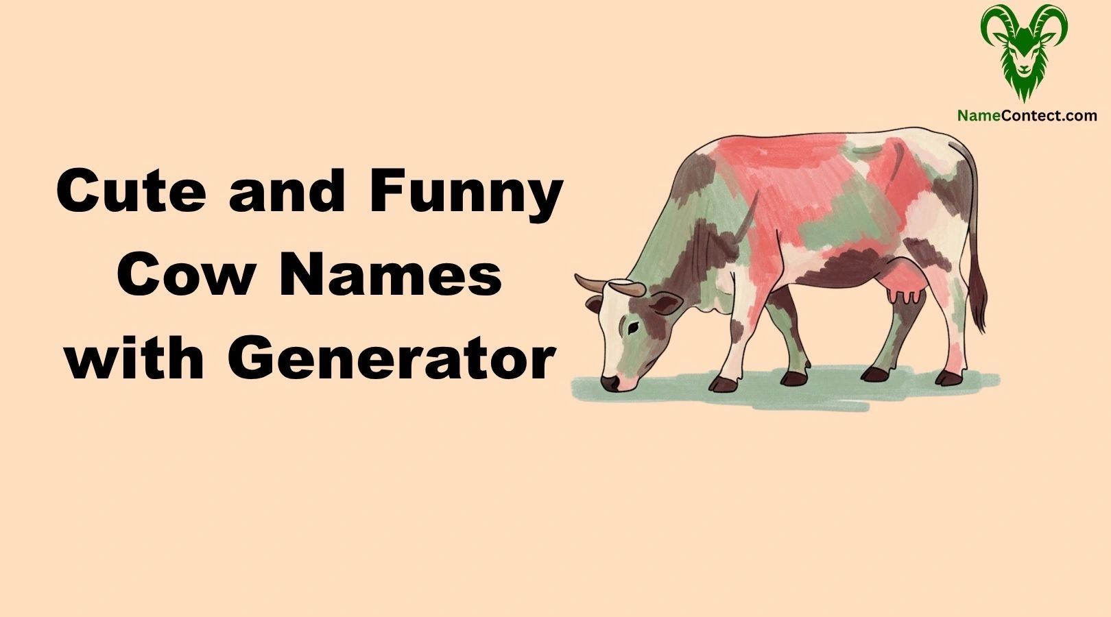 Cute and Funny Cow Names with Generator