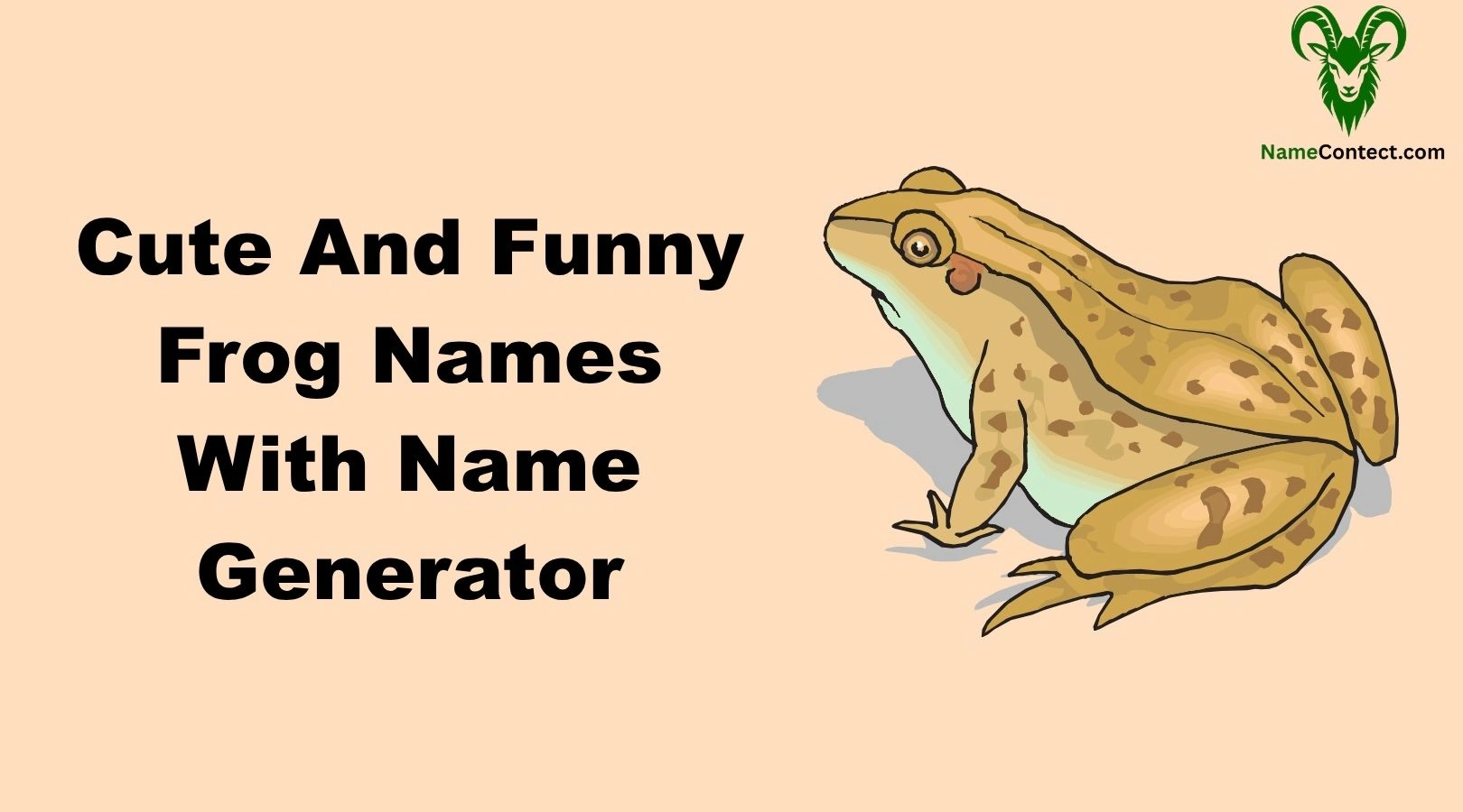 Cute And Funny Frog Names With Name Generator