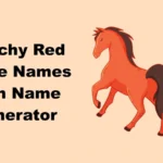 Catchy Red Horse Names With Name Generator