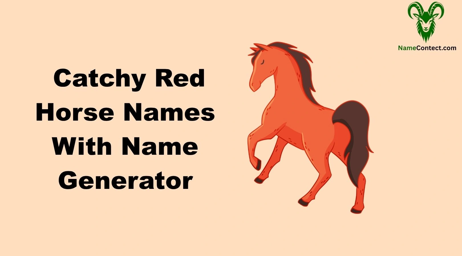 Catchy Red Horse Names With Name Generator