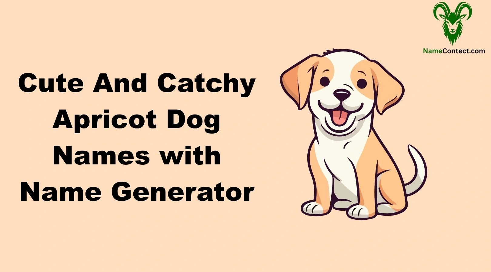 Cute And Catchy Apricot Dog Names with Name Generator