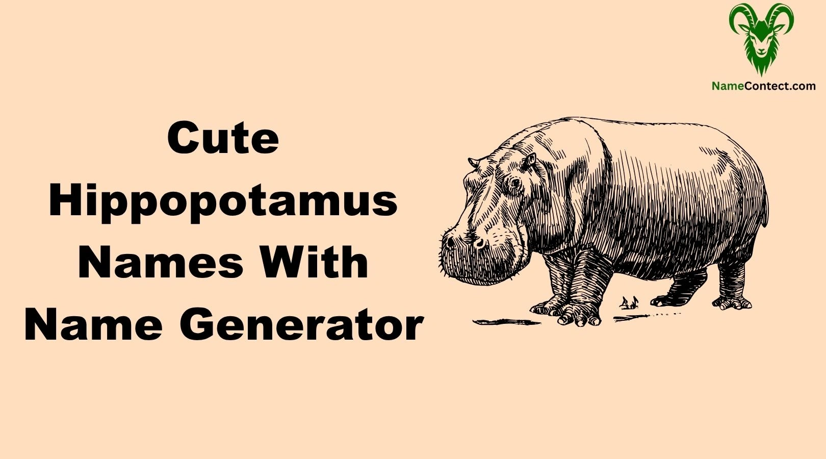 Cute Hippopotamus Names With Name Generator