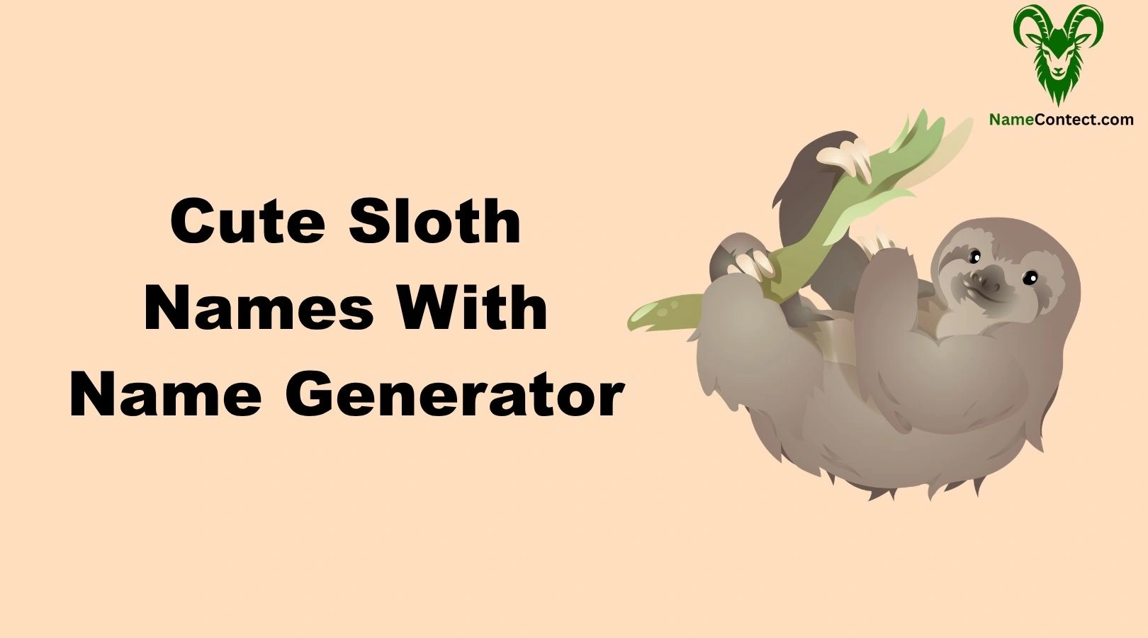 Cute Sloth Names With Name Generator