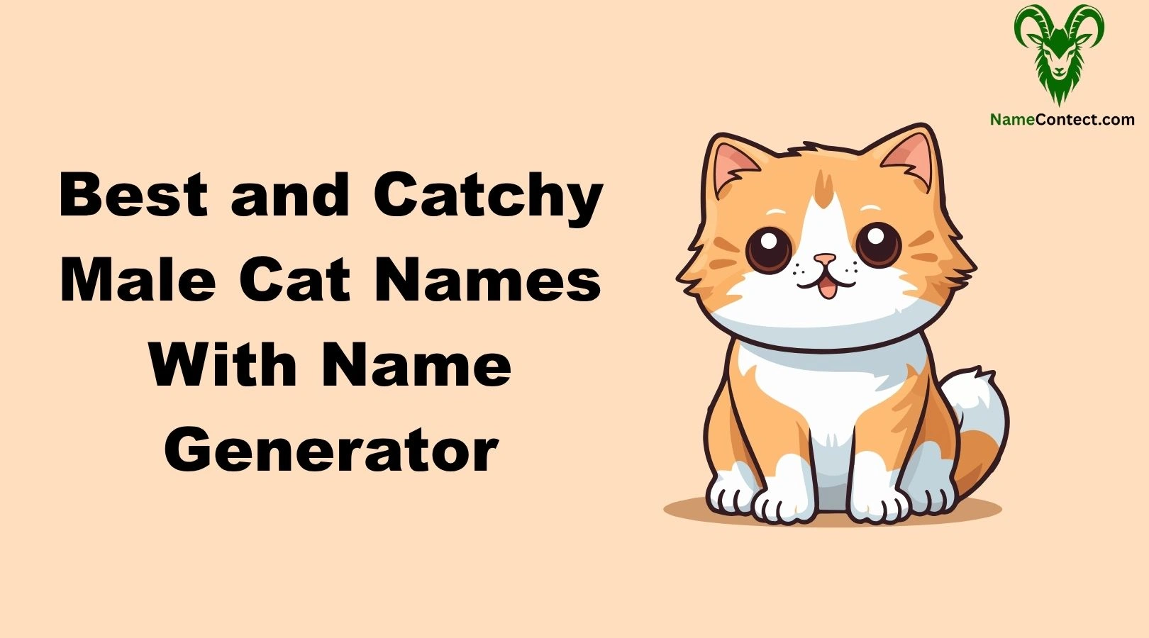 Best and Catchy Male Cat Names With Name Generator