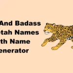 Cool And Badass Cheetah Names With Name Generator