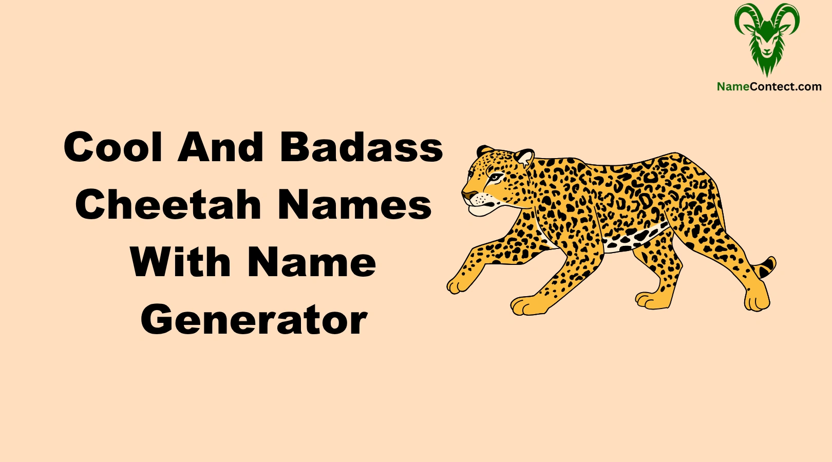 Cool And Badass Cheetah Names With Name Generator