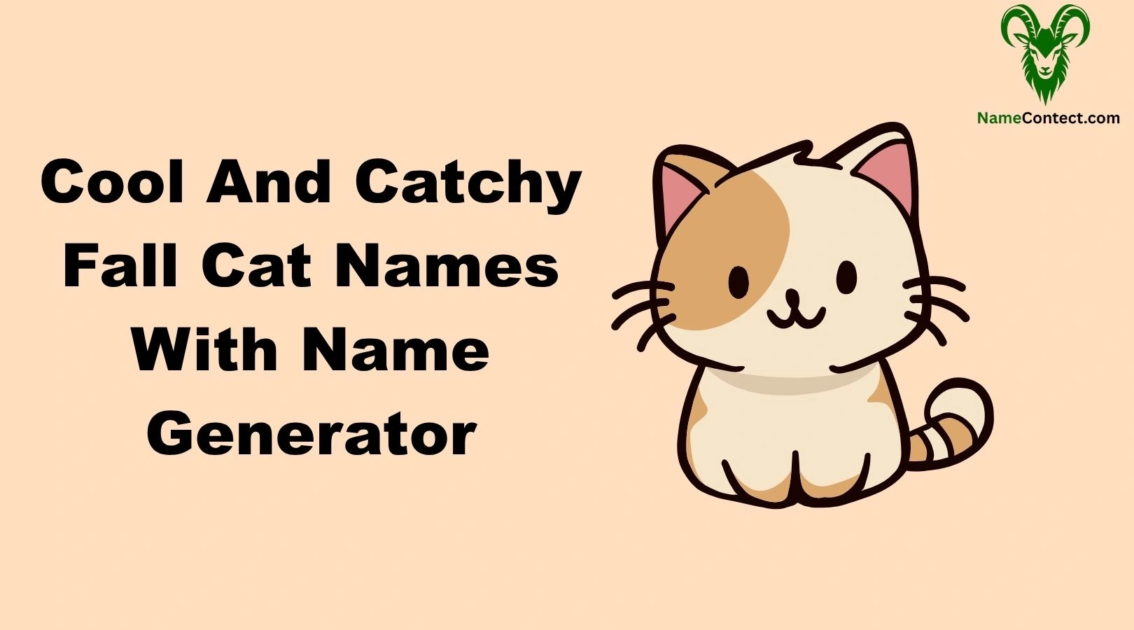 Cool And Catchy Fall Cat Names With Name Generator