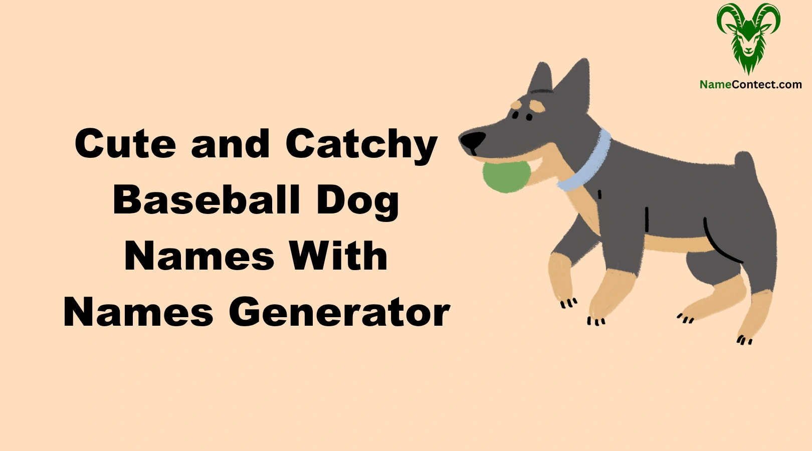 Cute and Catchy Baseball Dog Names With Names Generator