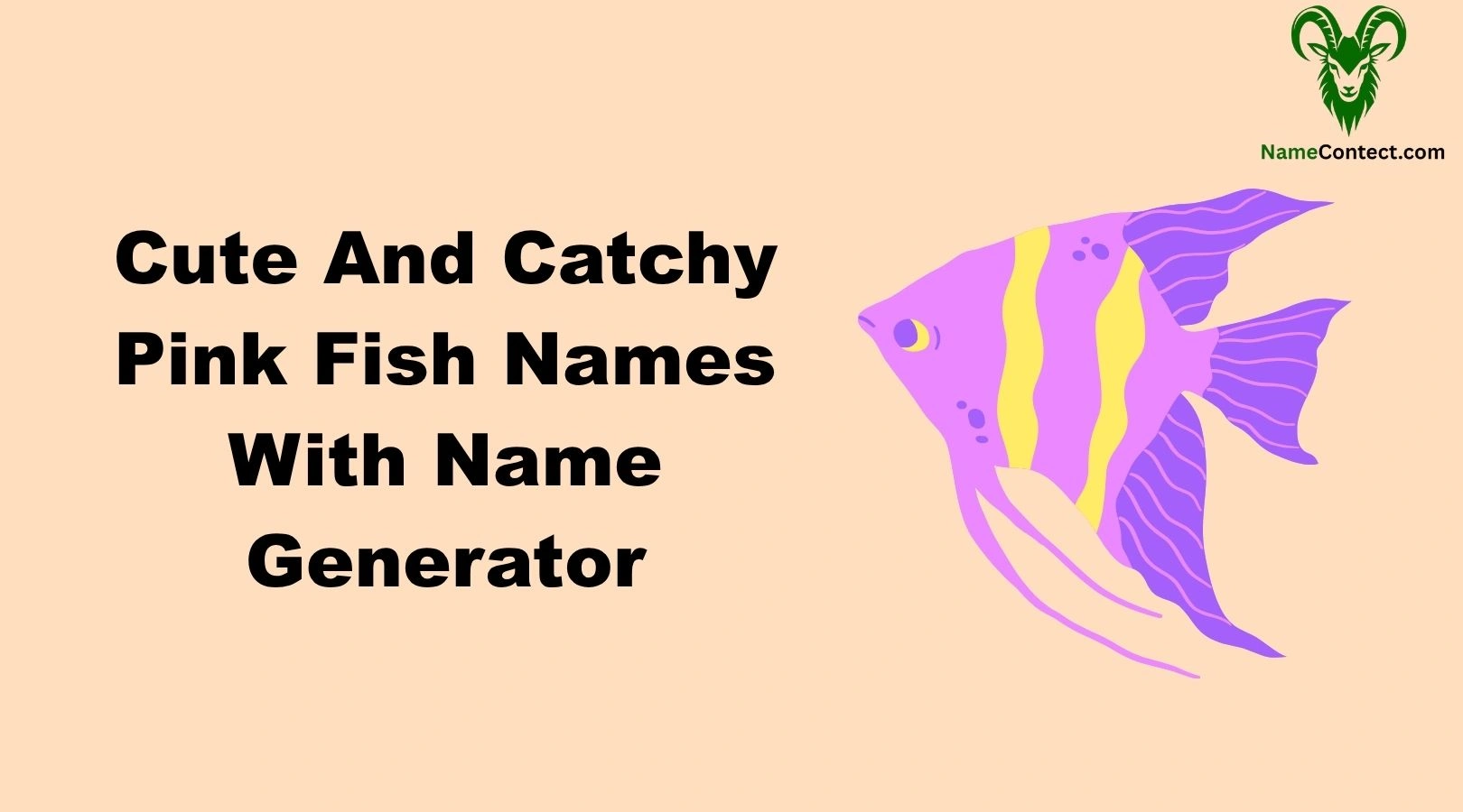 Cute And Catchy Pink Fish Names With Name Generator