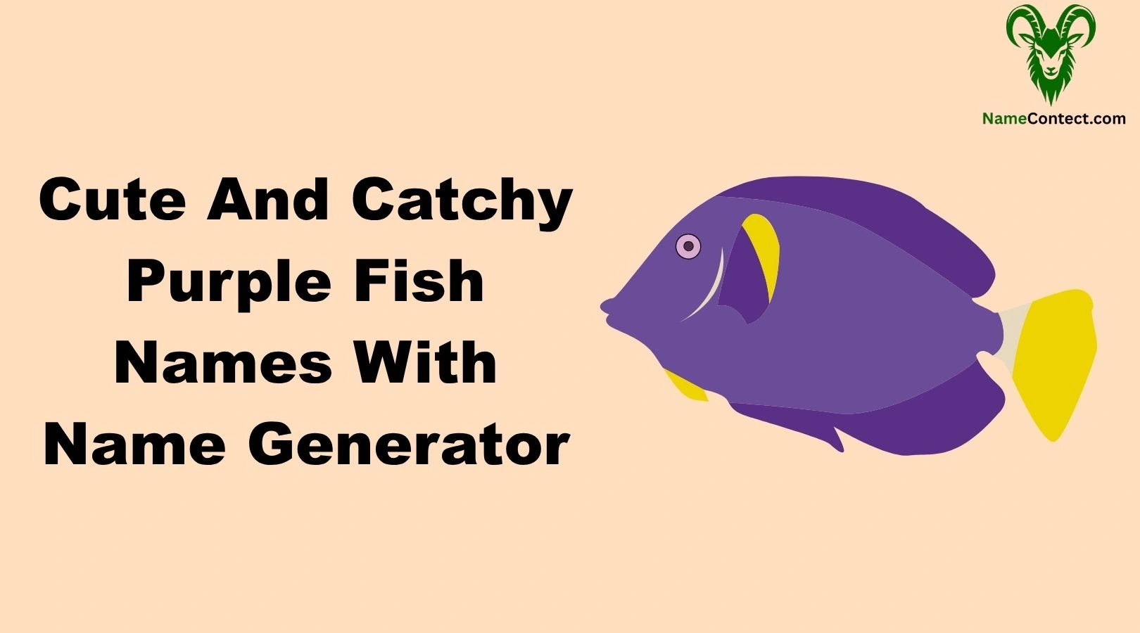 Cute And Catchy Purple Fish Names With Name Generator