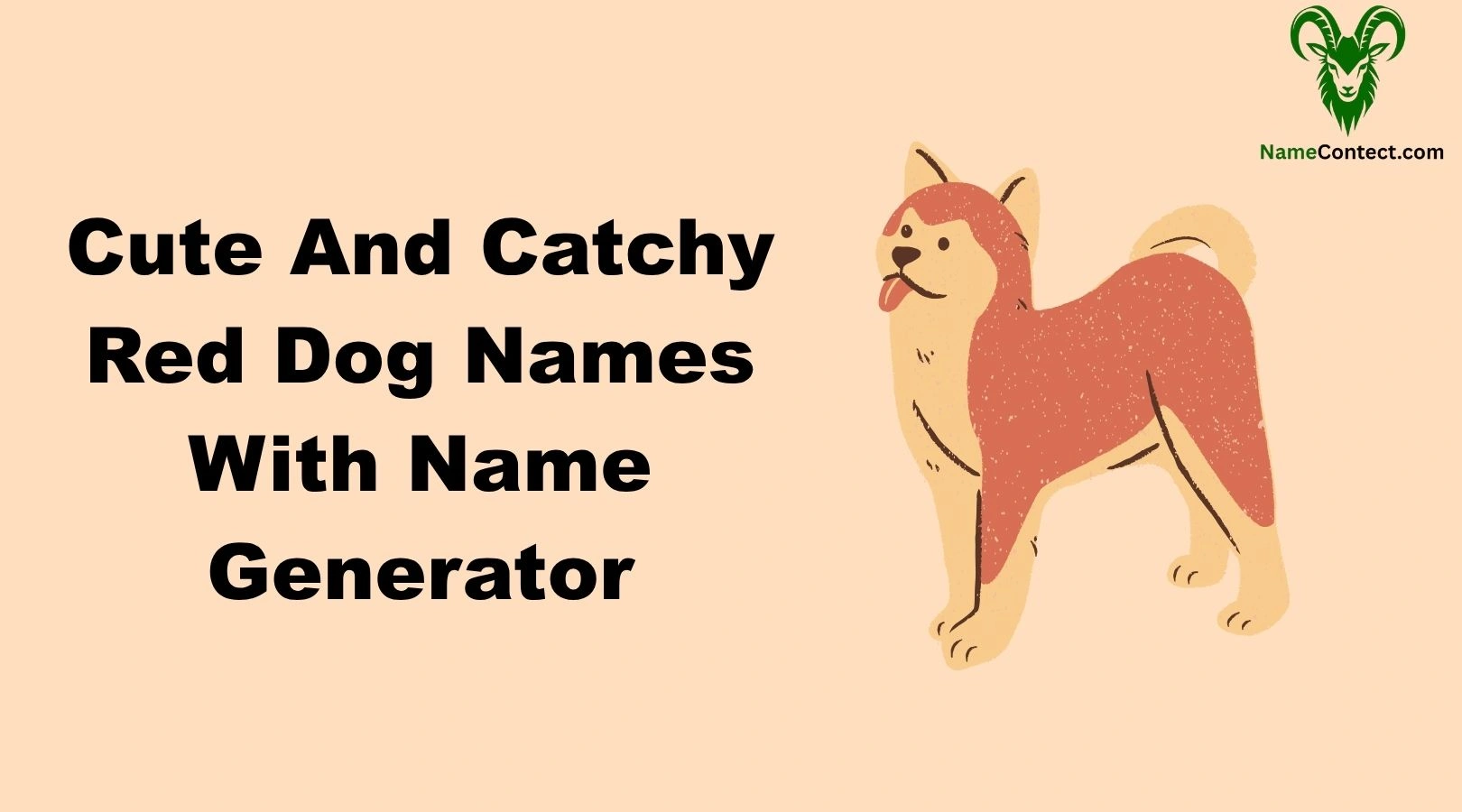Cute And Catchy Red Dog Names With Name Generator