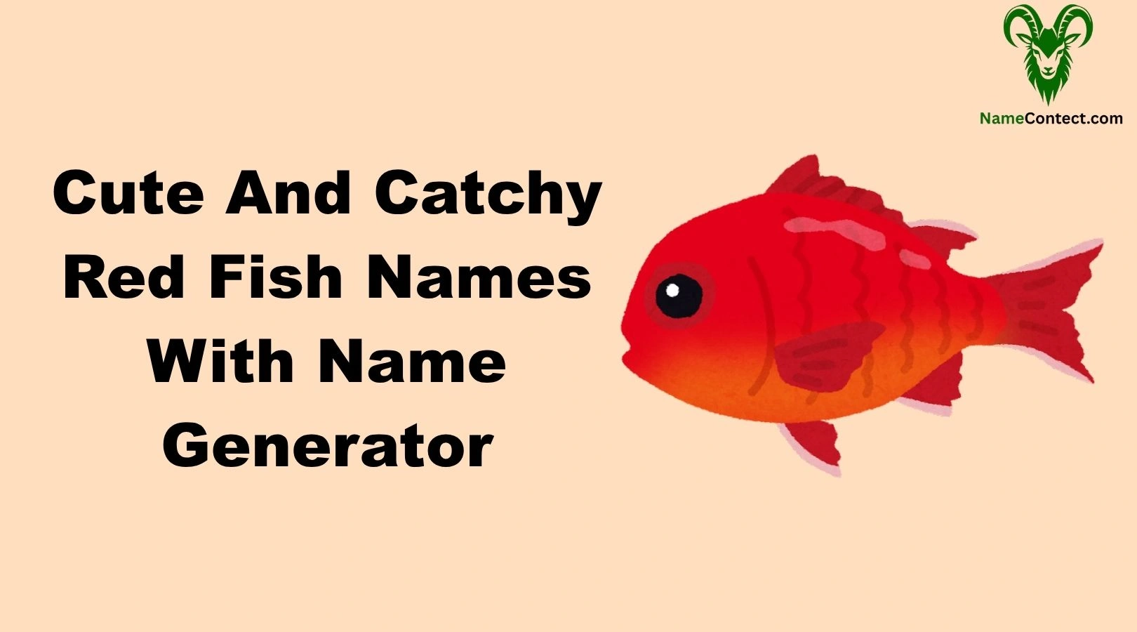 Cute And Catchy Red Fish Names With Name Generator