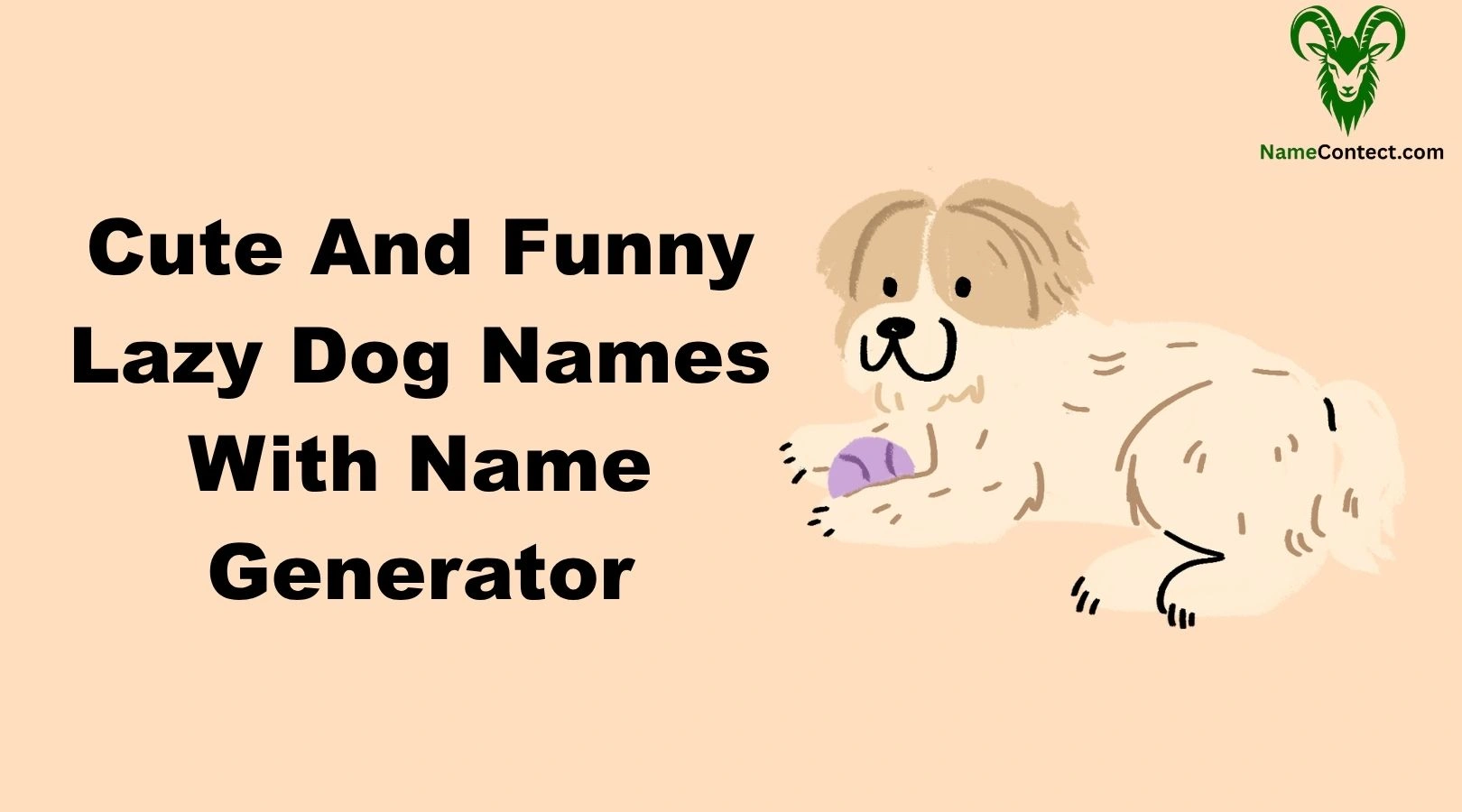 Cute And Funny Lazy Dog Names With Name Generator